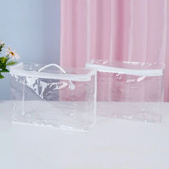 Transparent Pillow Storage Bags Durable Dustproof Foldable Blanket Storage Container PVC Waterproof Quilt Packing Bag