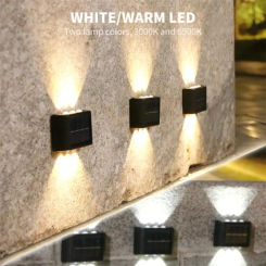 Solar LED Outdoor Light Solar Lighting Sensor Lamp Streetlights Exterior Garden Decoration Garland Waterproof Solar Wall Light