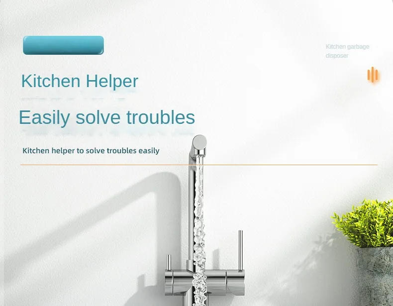 Description Picture 2 of itemKitchen Garbage Disposer Grinder Household Food Waste Wet Garbage Kitchen Food Residue Sink Automatic Kitchen Appliances