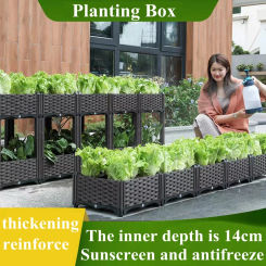 Large Capacity Vegetable Planting Box Home Balcony Planting Pot Equipment Thickened Square Flower Pot Garden Pots & Planters