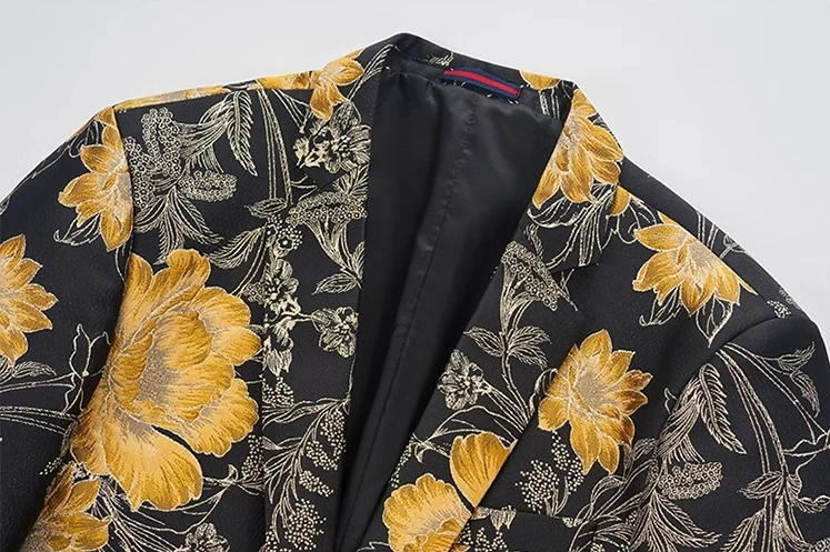 Description Picture 6 of itemThe Main Promotion of New Explosive Fashion Suit Personality Stage Performance Banquet Business Casual Small Suit Men's Clothing