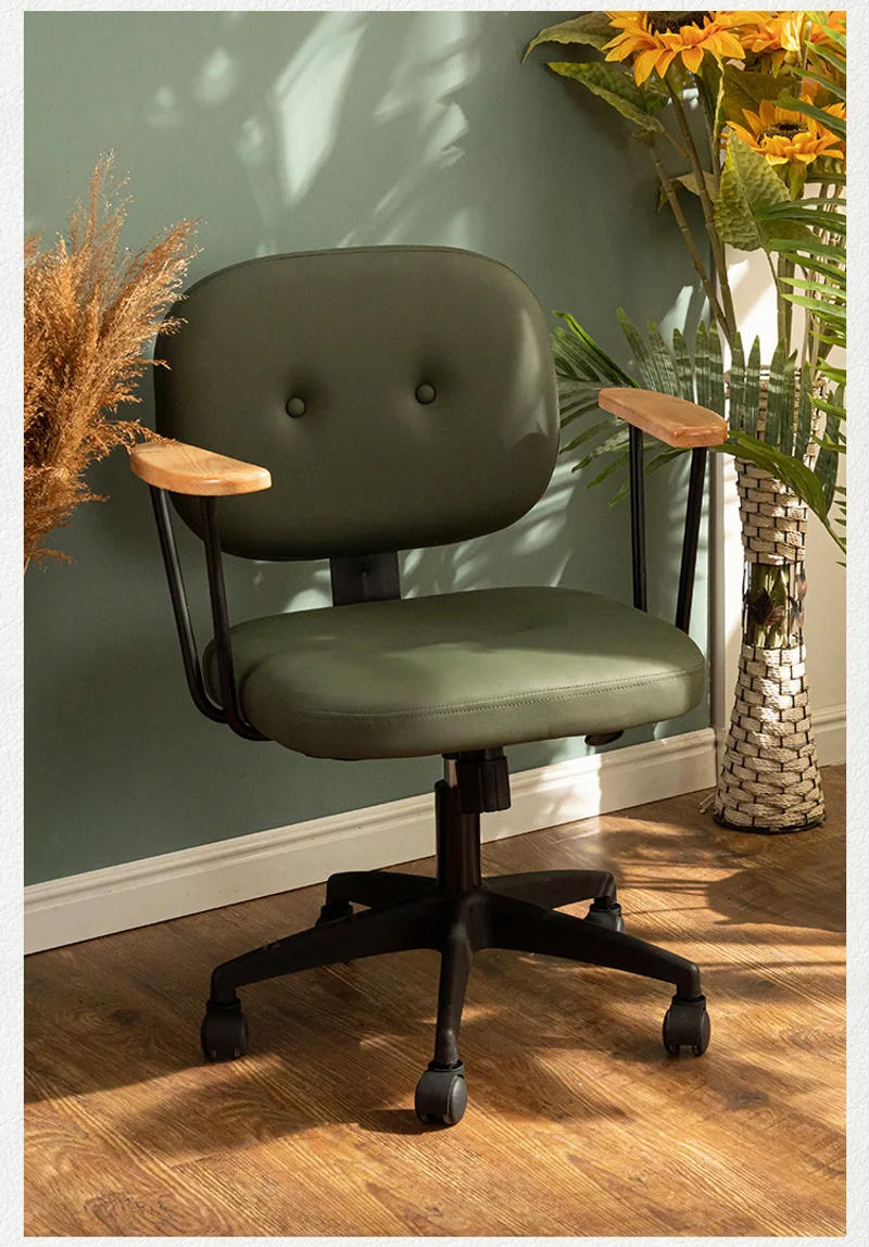 Description Picture 3 of itemComputer Chair Home Office Chair Lift Swivel Chair Study Comfortable Simple Backrest Seat Bedroom Dormitory Desk Chair MOOJOU