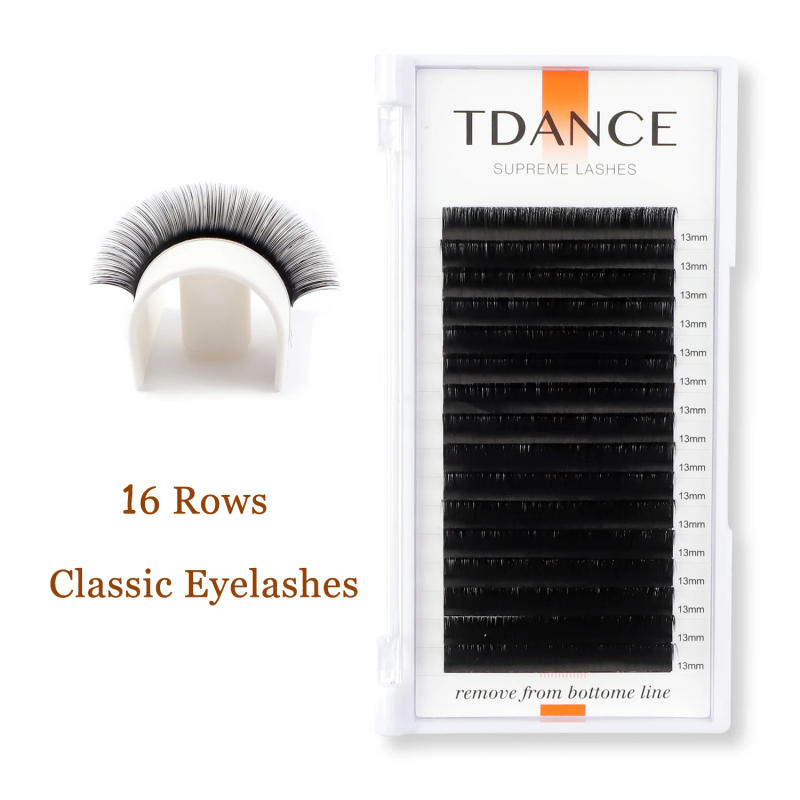 Description Picture 2 of itemTDANCE Classic Eyelash Extension 16 Rows Soft Faux Mink Lashes Russian Volume Makeup Eyelashes Professionals Individual Eye Lash