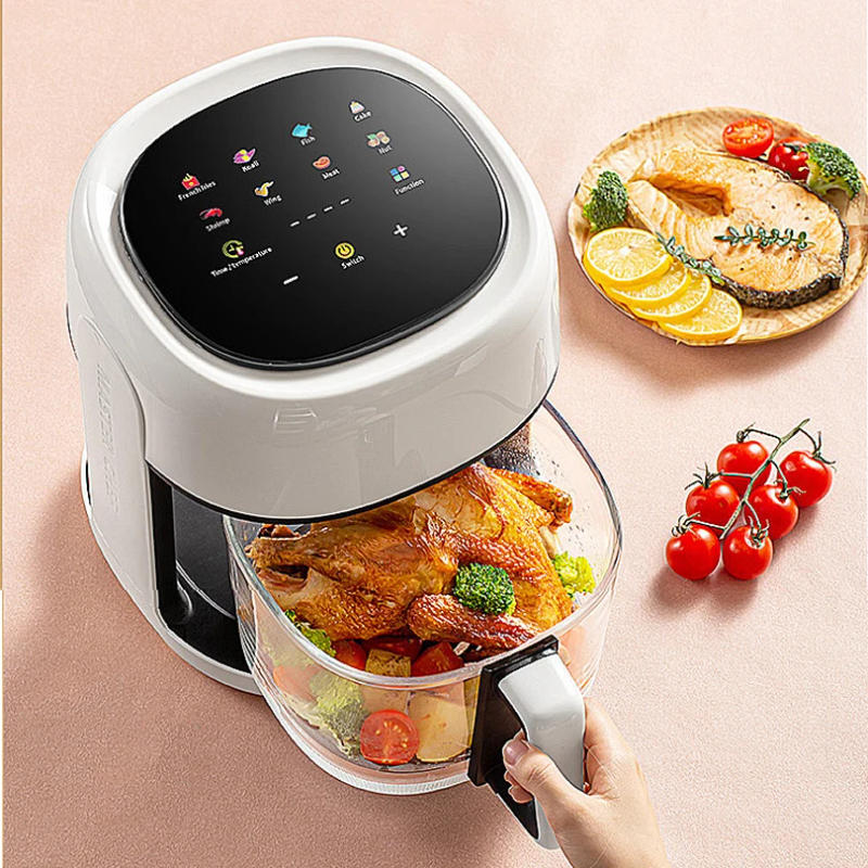 Description Picture 2 of itemSmart Air Fryer Electric visual window 4.5L Oil-free Air Fryer Automatic Household Kitchen 360°Baking Convection Oven Air Fryers