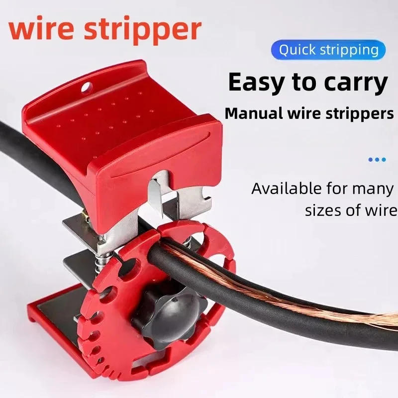 Description Picture 4 of itemUniversal Handheld Quick Wire Stripper Machine Cable Cutter Pliers Tool Cable Wire Stripping Machine with 10 Blades