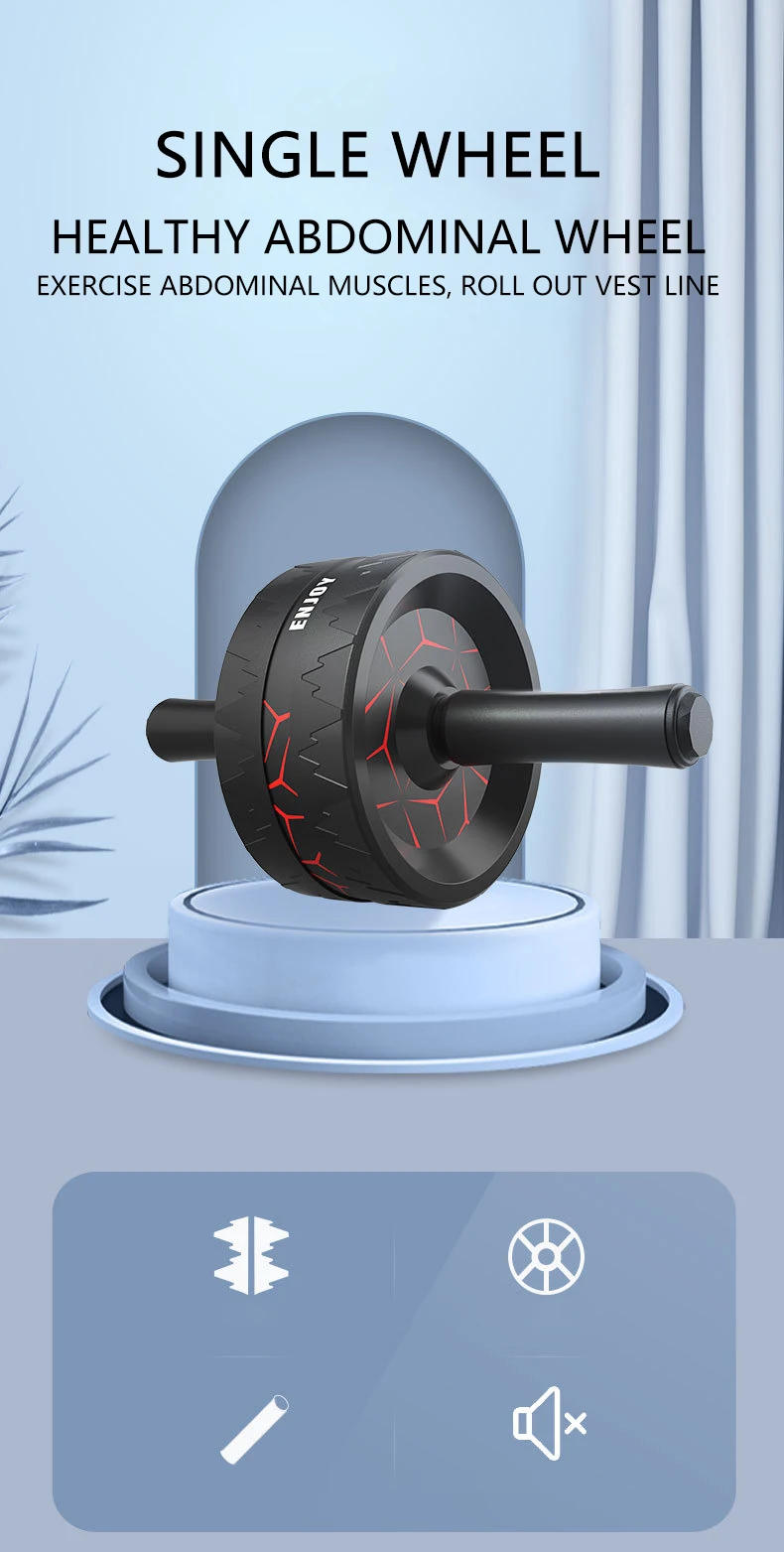 Description Picture 2 of itemAb Roller Wheel Abs Workout Equipment for Abdominal Core Strength Training Home Gym Fitness Equipment for Core Workout Fitness