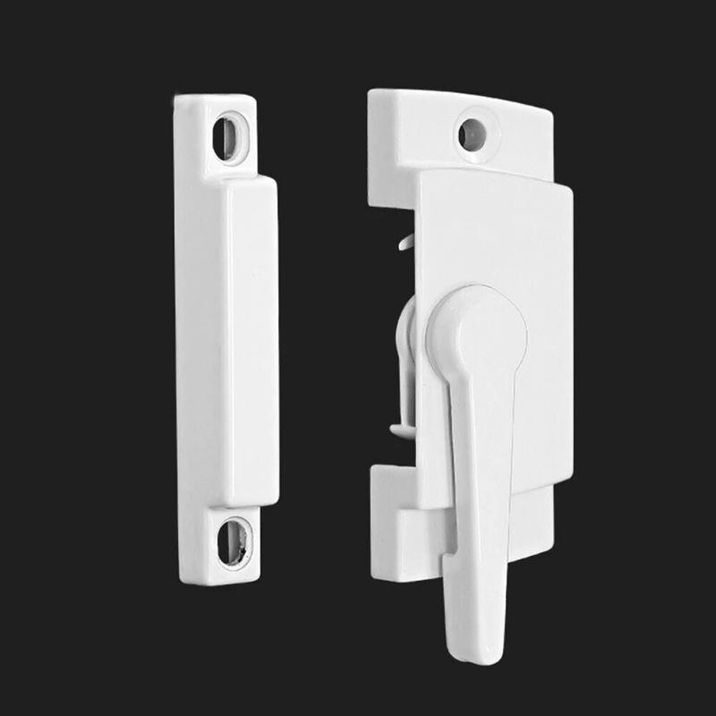 Description Picture 3 of item1pcs Zinc Alloy Sash Lock 60x25mm Sliding Casement Sash Vertical Slider Fitch Catch Lock White Hoem Door Window Hardware