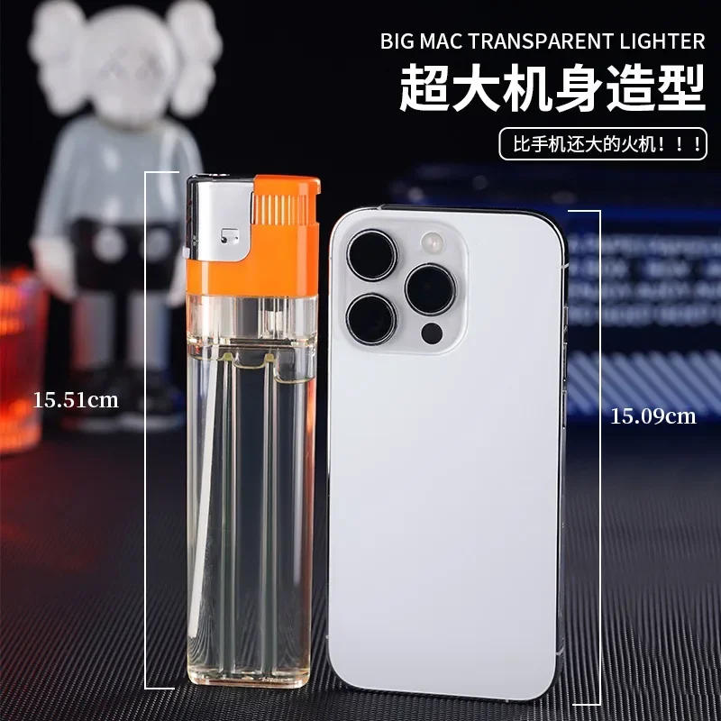 Description Picture 2 of item2024 Creative Big Mac Extra Large Lighter Large Capacity Personalized Extended Portable Men's Cigarette Accessories