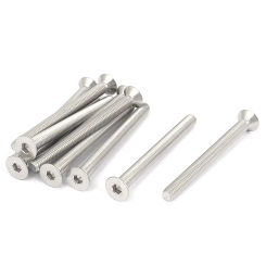 10PCS M6 x 70mm Metric 304 Stainless Steel Hex Socket Countersunk Flat Head Screw Bolts