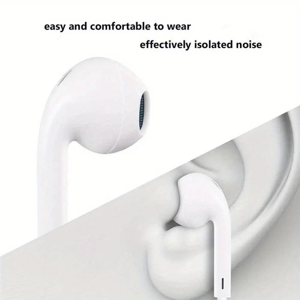 Description Picture 4 of itemVolume Control Headphones with Microphone for Android, Samsung, iPhone and iPad, Lightweight Wired Earphones with 3.5mm Jack