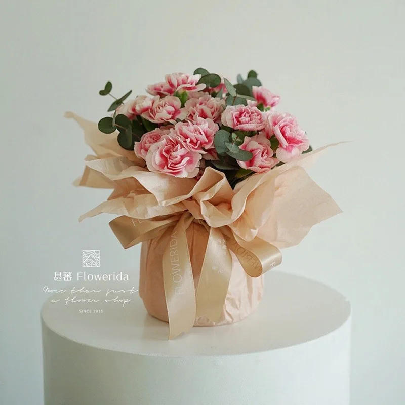 Description Picture 3 of item10Pcs 50*66cm Tissue Paper Flower Bouquet Wrapping  For Florist Wedding Birthday Party Gift Packing Decor DIY Crafts
