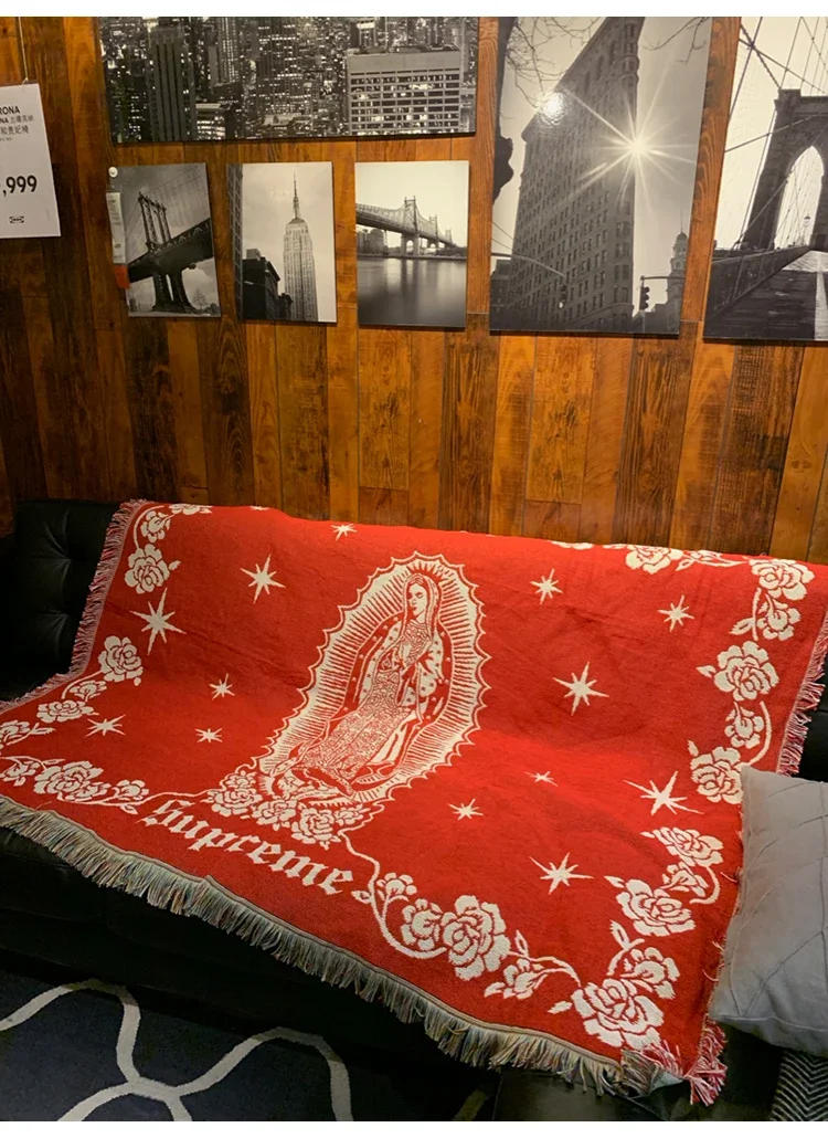 Description Picture 3 of itemAmerican Maria's Virgin Mary Tapestry, Street Trend Blanket, Camping Blanket, Sofa Ornaments, Premium Quality Brand