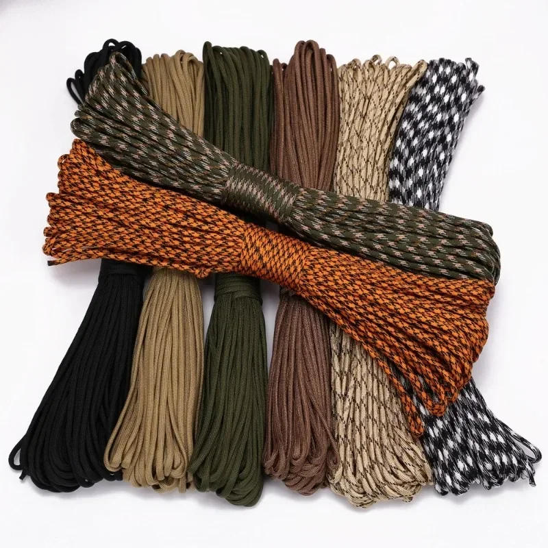 Description Picture 6 of itemParacord Cord 3/5/8M Diameter 4mm Outdoor Camping Survival Lanyard Parachute Rope For Hiking Tent Accessories New