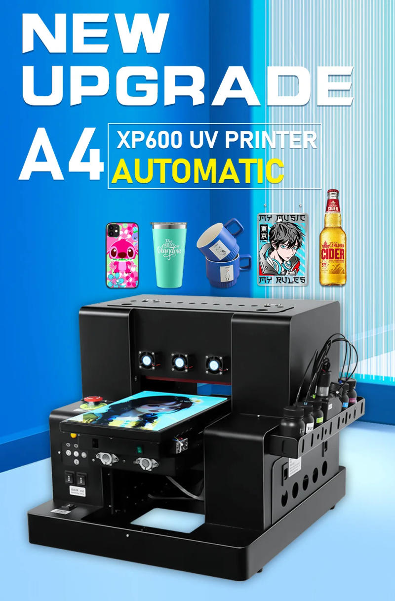 Description Picture 2 of itemFor Epson XP600 A4 UV Printer with Varnish UV DTF Transfer Film Sticker Printer with Laminator For Phone Case Bottle Acrylic