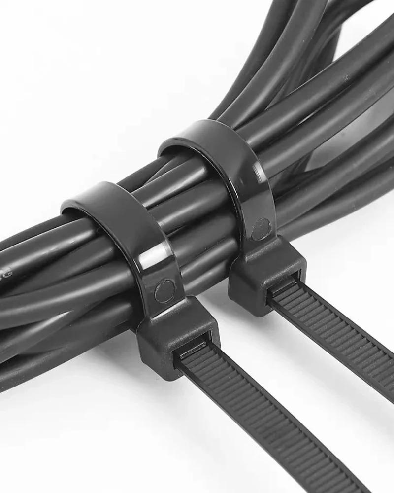 Description Picture 6 of itemSelf-locking plastic nylon tie  + Nylon Square Plastic 3M Self Adhesive Wire Zip Fixed Seat Holder Cable Tie Mount Base