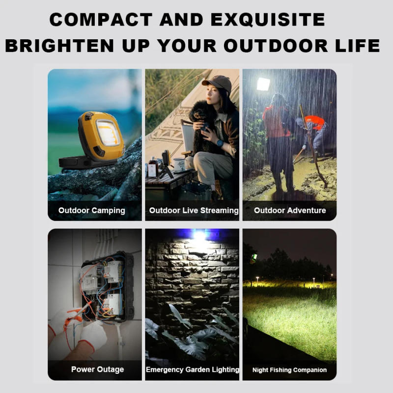 Description Picture 4 of item6000mAh Strong Light Portable Lantern Rechargeable Multifunctional Strong Magnetic Emergency Work Light Outdoor Camping Light