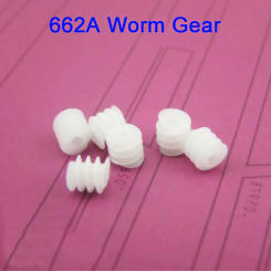 10/20/50/100Pcs 0.5M Plastic Worm Gear 6x6mm 6x7mm 6x8mm 6x10mm DIY Toy Models Transmission Mini Helical Gears Shaft Gear