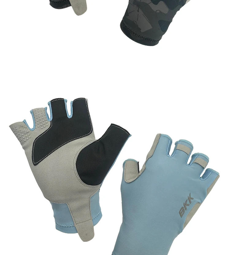 Description Picture 5 of itemNew BKIKI Fishing Half-finger Gloves Thin Outdoor Sports Non-slip Fitness Cycling Fingerless
