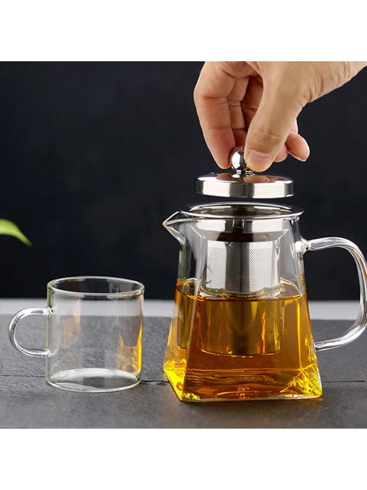 Description Picture 5 of itemGlass Teapot with Infuser Tea Set Kettle Maker Infusers Jug Teaware Kitchen Dining Bar Home Tea Kit  Glass Teapot  Samovar