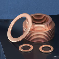 Solid Copper Flat Washers M27 M30 M33 M36 M42 M45 M48 M50 M60 O-Ring Seal Plain Spacer Gasket For Fastener Hardware Accessories