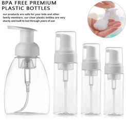 Clear Blue Shampoo Lotion Shower Gel Foam Pump Bottles Foaming Bottle Liquid Soap Whipped Mousse Points Bottling Pumps Hand wash