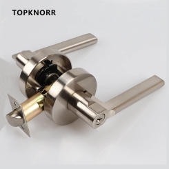 Door Lock Household Universal Silent Toilet Indoor Bedroom Lock Three-bar Handle Lock Old-Fashioned Spherical Round Door Lock