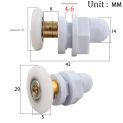 4 Pack Shower Door Roller High Quality 19mm/23mm/25mm/27mm/29mm Glass Sliding Doors Replacement Wheel Hardware