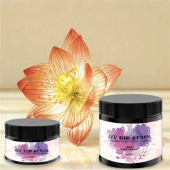 50/100ml UV DIP Resin Glue For Wire Flowers Transparent Liquid High Gloss Ultraviolet Curing Crystal UV Glue Jewelry Making