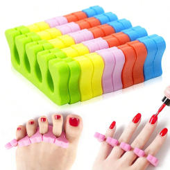 Multicolour Nail Art Toe Separators Finger Separators Sponge Soft UV Gel Polish Beauty Tools Manicure Pedicure Pack Nail Kits