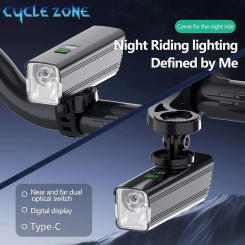 3000/4500 mAh Hanging Bike Front Light Type-C Flashlight Digital Display Headlight for MTB Road Bicycle Cycling Accessories