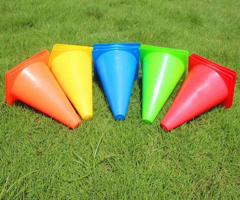Description Picture 5 of item18CM Football Training Sign Bucket Pressure Resistant Cones Marker Discs Outdoor Basketball Training Sports Accessories 5 Colors