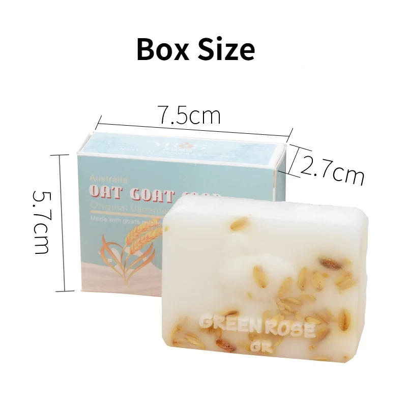 Description Picture 5 of itemGreen Rose 100% Natural Goat Milk Soap Organic Goat Soap Facial Soap Oil Control Soap Moisturizing Beauty Soap Acne Remover Soap