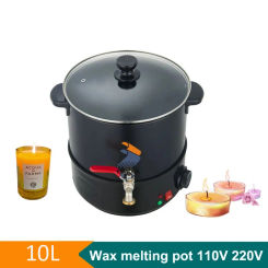 10L Wax Melter 110V 220V Candle Melting Pot DIY Candle Making Pouring Machine Wax Warmer Heater Bucket