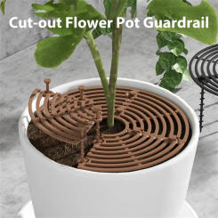 1Pc Plant Pot Soil Cover With Nails Plant Pot Grid Flower Pot Cover Baby Safety Mouse Plant Protector Repel Cat Garden Household