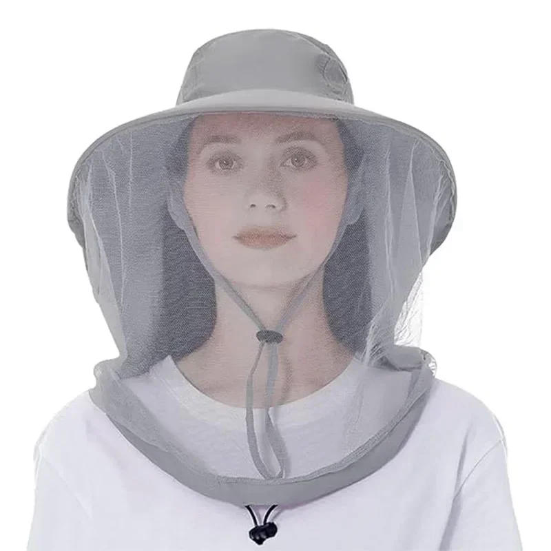 Description Picture 3 of itemMosquito-proof hat, face-covering sun-protective hat, breathable mesh veil, anti-insect and anti-bee hat for night fishing