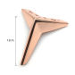 4pcs-13cm-Rose gold