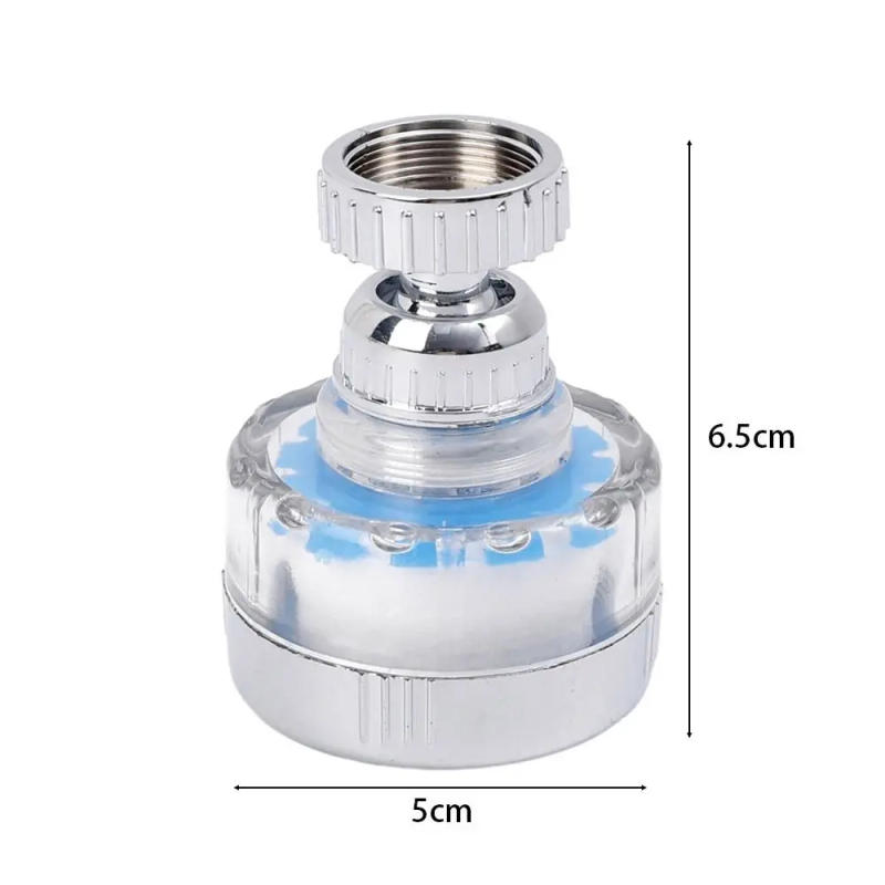 Description Picture 3 of itemNew 360 Degree Rotating Faucet Extension Splash-proof Shower Supplies Water Filter Home Use with Universal Adapter Faucet Nozzle