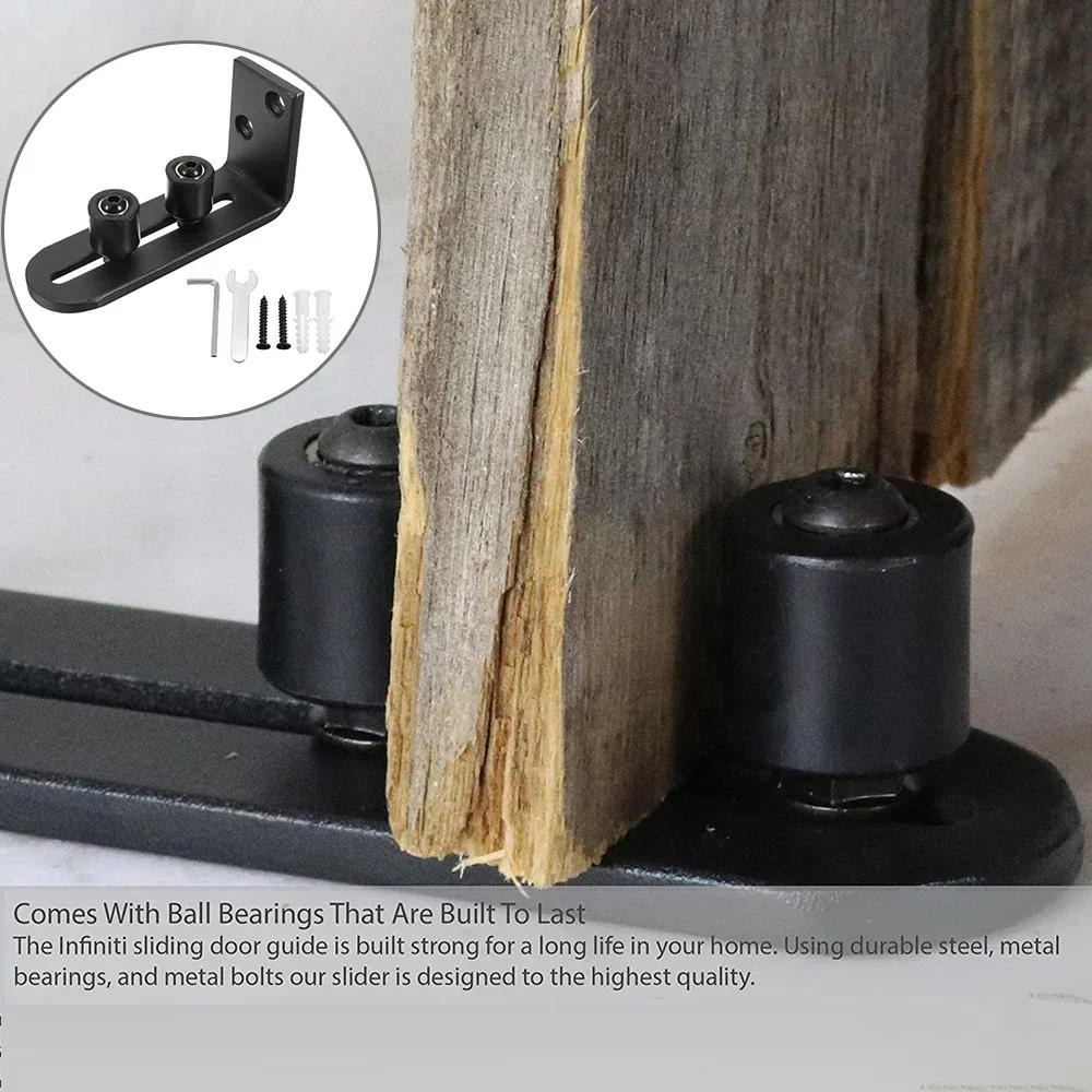 Description Picture 3 of itemAdjustable Sliding Bottom Floor Guide Clips W/ Screws Wall Mount Floor Bottom Guide Door Stay Roller Sliding Door Fittings