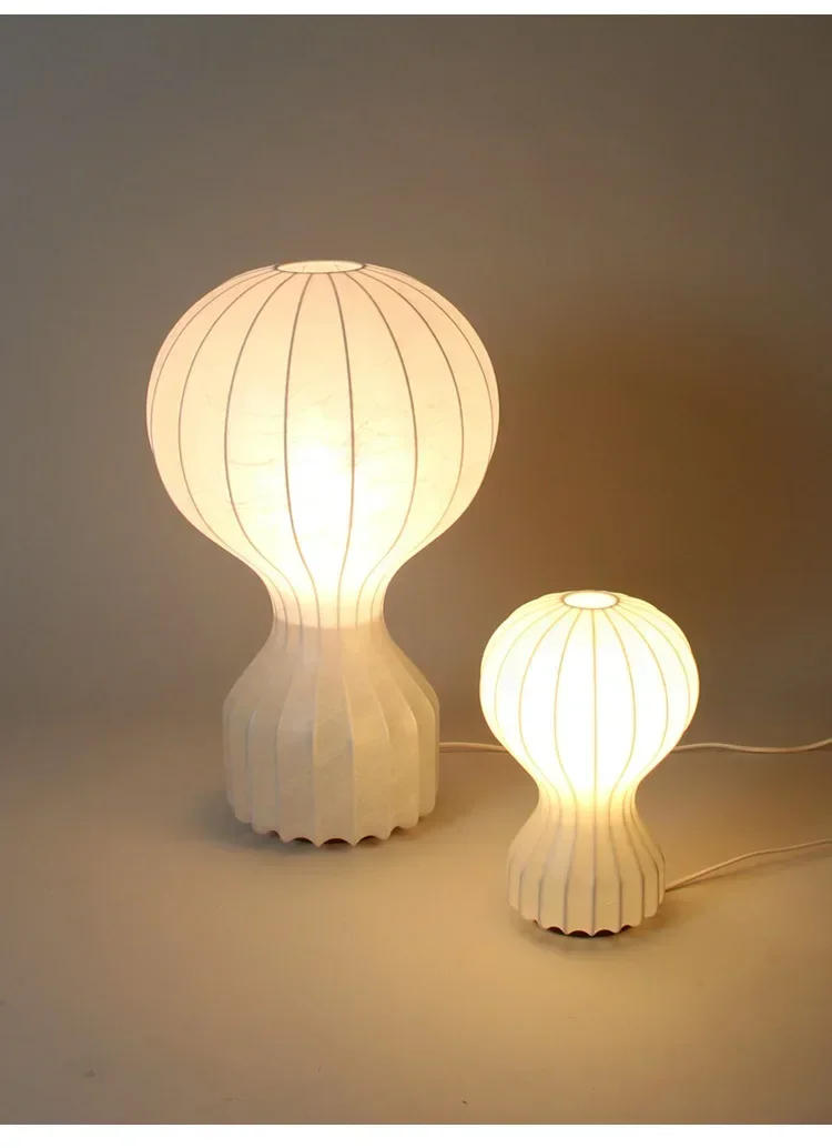 Description Picture 6 of itemNovelty Floor Lamp Nordic Designer Silk Lamp for Bar Living  Study Decor Indoor Home Hot Air Bedroom Bedside торшер напольный