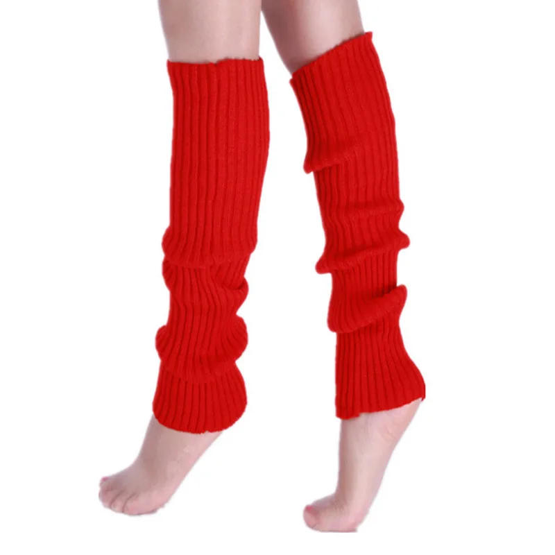 Description Picture 6 of itemWinter Women Solid Candy Color Knitted Elastic Leg Warmers Loose Style Boot Knee High Boot Stockings Leggings Warm Boots Leg