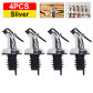 4PCS Silver