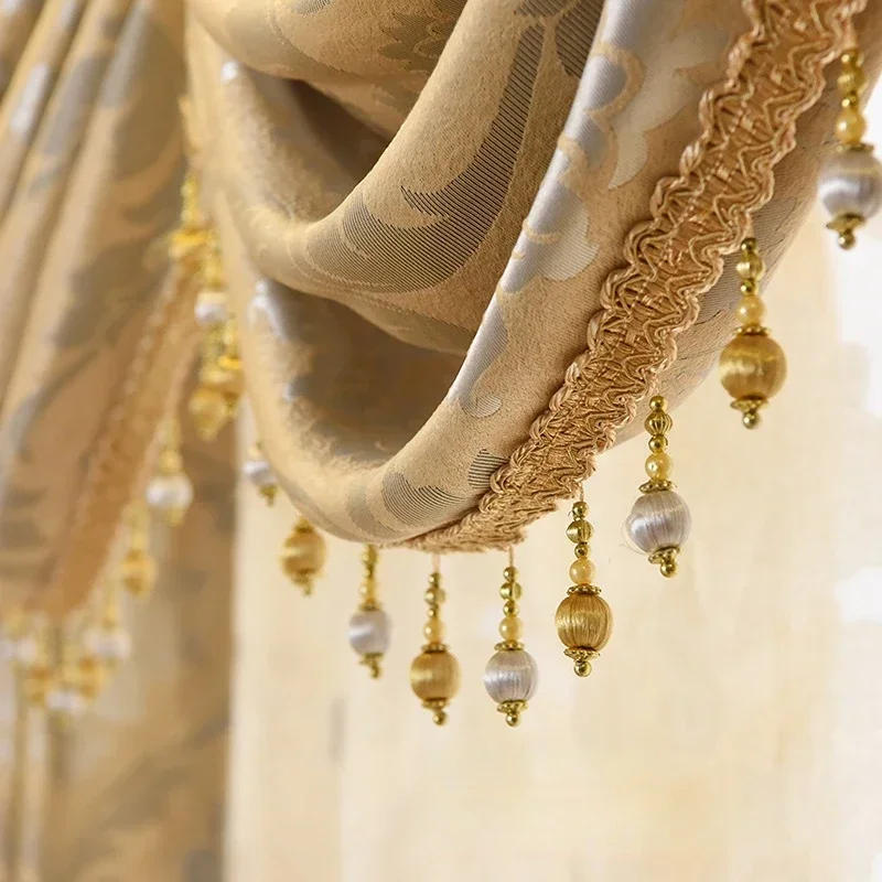 Description Picture 5 of itemCurtains Tulle for Living Room Dining Bedroom Valance Modern Luxury European Style Thickening Shading Window Mantle Villa