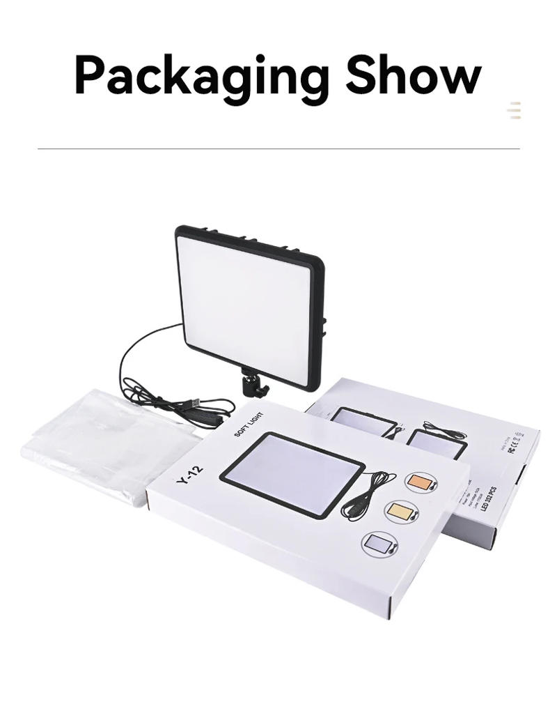 Description Picture 2 of itemLED Video Light With Professional Tripod Stand Remote Control Dimmable Panel Lighting Studio Photo Live Photography Fill-in Lamp