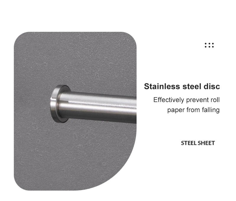 Description Picture 6 of itemNo Drilling Self-adhesive Black Towel Bar Holder Robe Hook Toilet Paper Rack Brushed Gold Bathroom Hardware Accessories Set