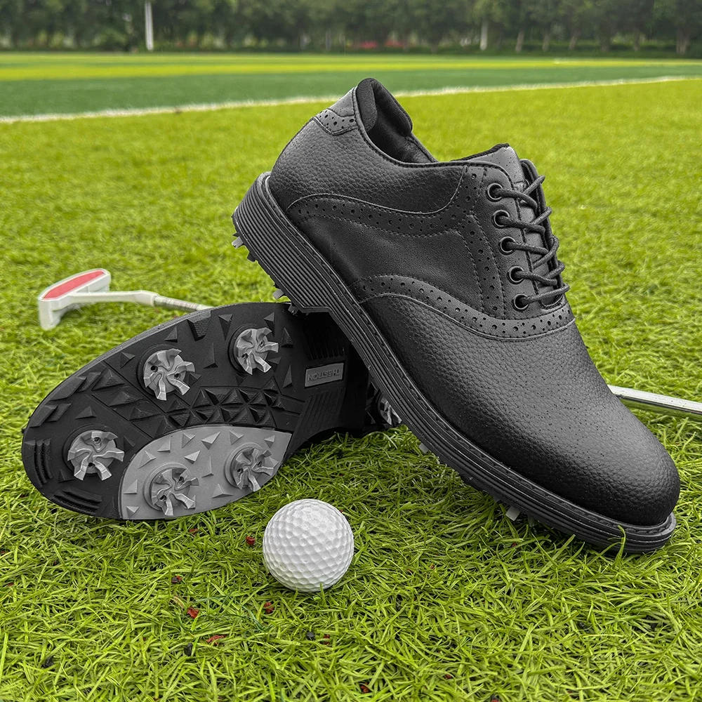 Description Picture 3 of itemNew Spikes Golf Shoes Men Professional Golf Sneakers Outdoor Walking Footwears for Golfers