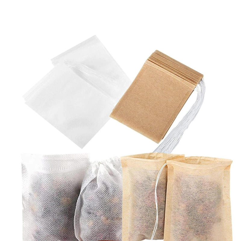 Description Picture 2 of itemUnbleached Disposable Tea Bags Filter Bags for Tea Infuser Filter Paper Herb Loose Tea Empty Teabags Teaware Drinkware