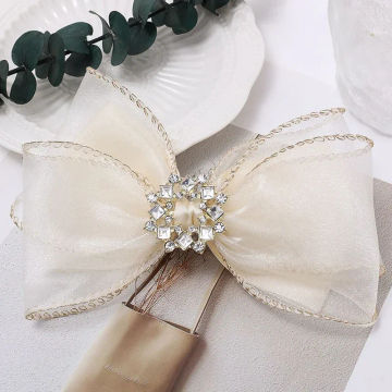 Shiny Full Rhinestone Bow Hair Clip for Girls Fashion Double Mesh Bow Hairpins Barrettes Women Side Bang Clips Hair Accessories