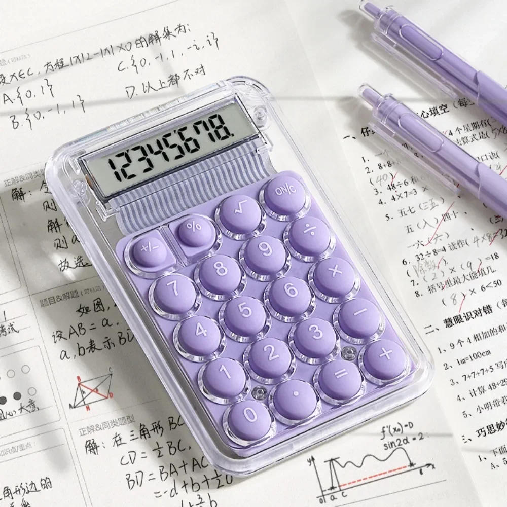 Description Picture 3 of itemCute Silent Calculator Mini Version Learning Auxiliary Small  Portable Calculator Back To School Supplies Students/Finance