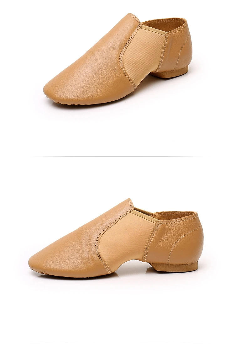 Description Picture 5 of itemGenuine Leather Jazz Dance Shoes Children Shoes for Men and Women Salsa Dance  Neo Arch Slip on Jazz Shoes Ballet Belly