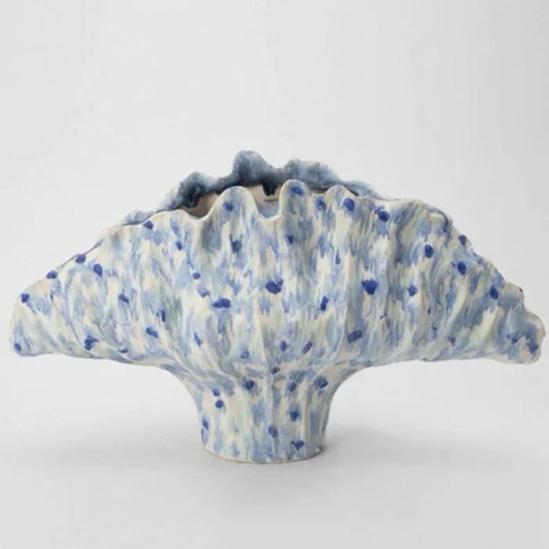 Description Picture 2 of itemCeramic Flower Vase Pottery Decorative Vases Modern Vase Plants and Decoration Ornaments Aesthetic Living Room Decor Accessories